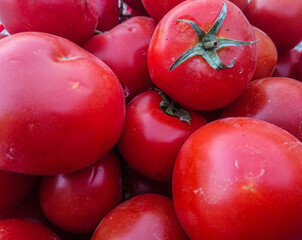 Red tomatoes background