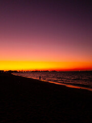 Obraz premium sunset at the beach