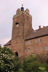 Blick auf Burg und Schloss Allstedt in Sachsen-Anhalt