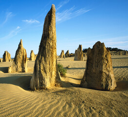 Desert landscape with rock formations
