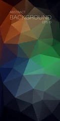 Fensteraufkleber Dark vertical triangle background for your mobile design - Vector © igor_shmel