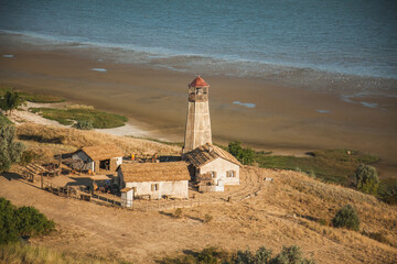 Lighthouse on the seashore