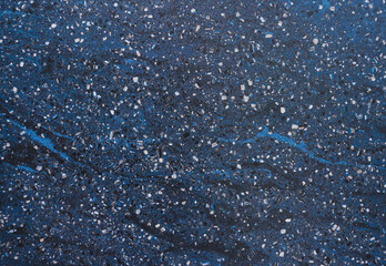Dark Terrazzo texture. Polished concrete floor and wall pattern. Color surface marble and granite stone, material for decoration. Pattern of mosaic floor with natural stones, granite, marble, quartz. 