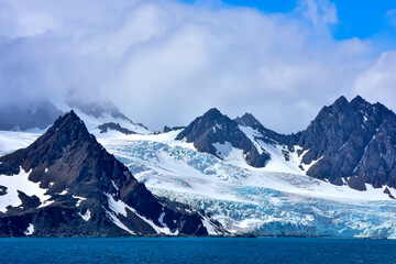 Glaciers on Elephant Island, Antarctica