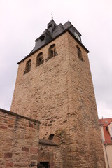 Historischer Turm in der Altstadt von Allstedt in Sachsen-Anhalt