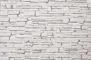 White gypsum cement bricks tiles background wall and texture, seamless pattern