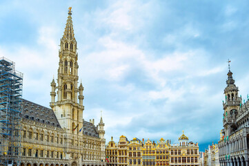 Grand Place square architecture, Brussels