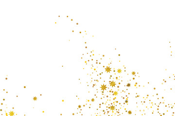 Fototapeta premium Golden glitter confetti.