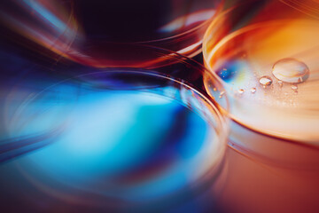 Petri dishes. Laboratory concept.