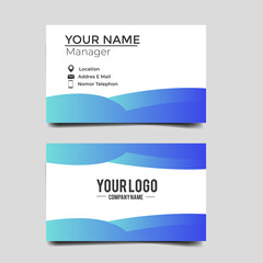 Fototapeta premium Vector Modern Creative and Clean Business Card Template.Stationery Design.Modern minimalist business card template. Corporate Business Card Design vector simple style. Branding, stationary.vector eps 