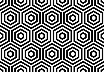 Naadloze zeshoeken patroon. Geometrische textuur.
