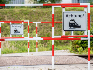 Bahnübergang für Fussgänger