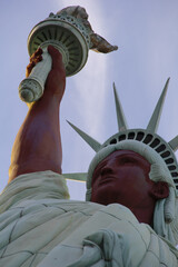 The statue of Libery in New York represented as afro american. Concept for integration, tolerance...