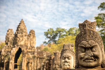 Ruins of Banyon Temple, Angkor Wat complex, Siem Reap, Cambodia.