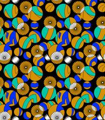 abstract flower pattern with colorful background for multi purpose use