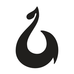 Matau. Maori symbol, fish hook, represent prosperity, abundance, fertility and strength - obrazy, fototapety, plakaty