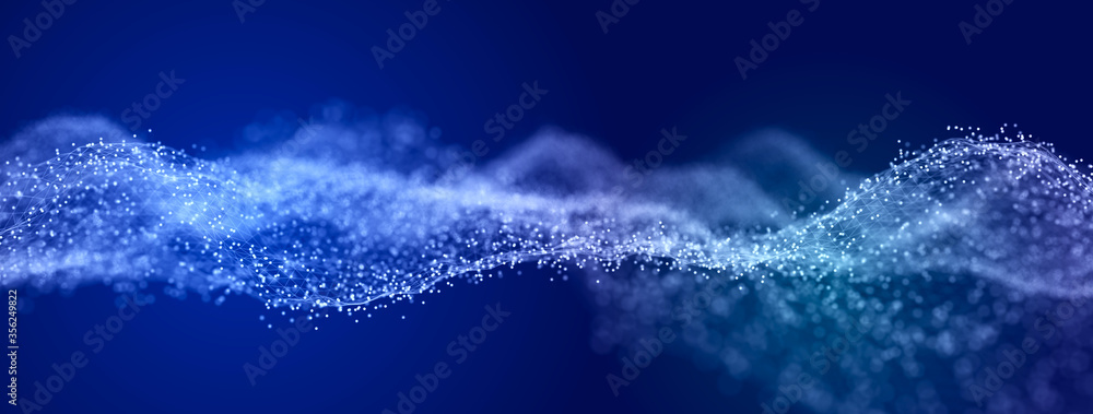 Poster Structural connection of information. Data transfer in network connection. Abstract data background. 3D rendering.
