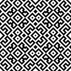 Seamless pattern with ethnic ornament. Embroidery background. Tribal wallpaper. Ethnical folk image. Tribe motif. Ancient mosaic. Digital paper, web design, textile print, backdrop. Vector art work.