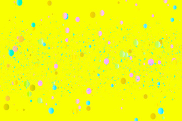 Yellow spotted background. Abstract multicolored pattern.