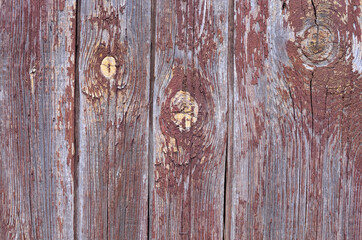 old wood background texture from weathered planks with peeling paint