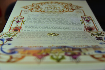 rings on the marriage contract