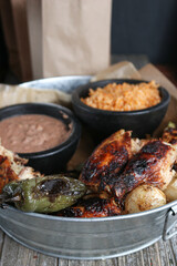 roasted chicken with vegetables