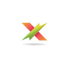 initial x logo design vector, icon, element, template