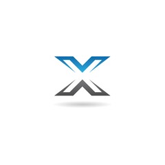 initial x logo design vector, icon, element, template