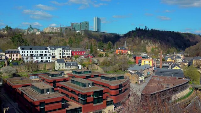WS Urban district of Clausen and Kirchberg Plateau / Luxembourg City, Grand Duchy of Luxembourg, Luxembourg