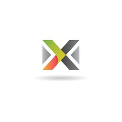 initial x logo design vector, icon, element, template
