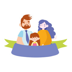 mother father and daughter relationship, family day