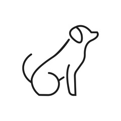 Dog icon vector logo template
