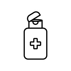 Obraz premium alcohol bottle icon, line style