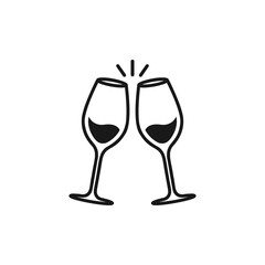 Wine glass icon vector illustration