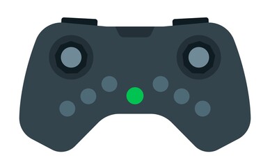 Video game controller vector icon flat isolated