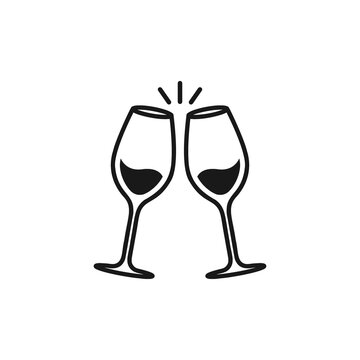 Wine glass icon vector illustration