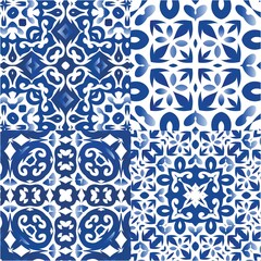 Portuguese ornamental azulejo ceramic.