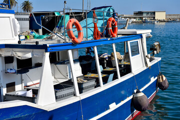 restaurant boat where you can have lunch on board  Imperia Italy