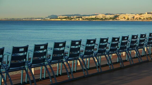 WS Chairs at Promenade d'Anglais / Nice, Cote d'Azur, France