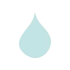 water drop icon, flat style