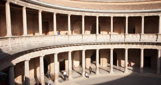 Timelapse palacio Carlos V, Alhambra, Granada
