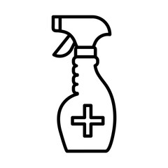 spray bottle medical product line style