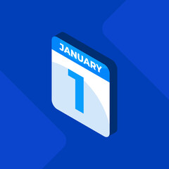 The best January creative illustration vector. Suitable for many purposes.