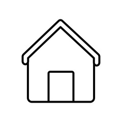 house icon image, line style