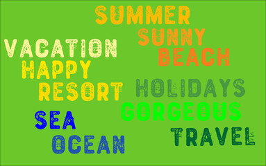 Summer sunny vacation sea resort