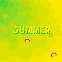 Summer and green garden. Abstract.