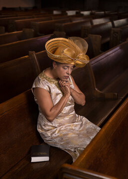 African-American woman in a Church