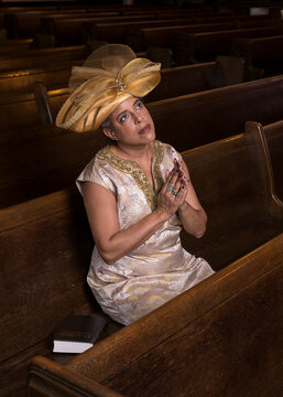 African-American woman in a Church