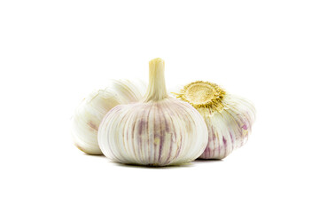 garlic isolated on white background