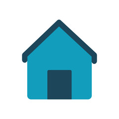house icon image, flat style